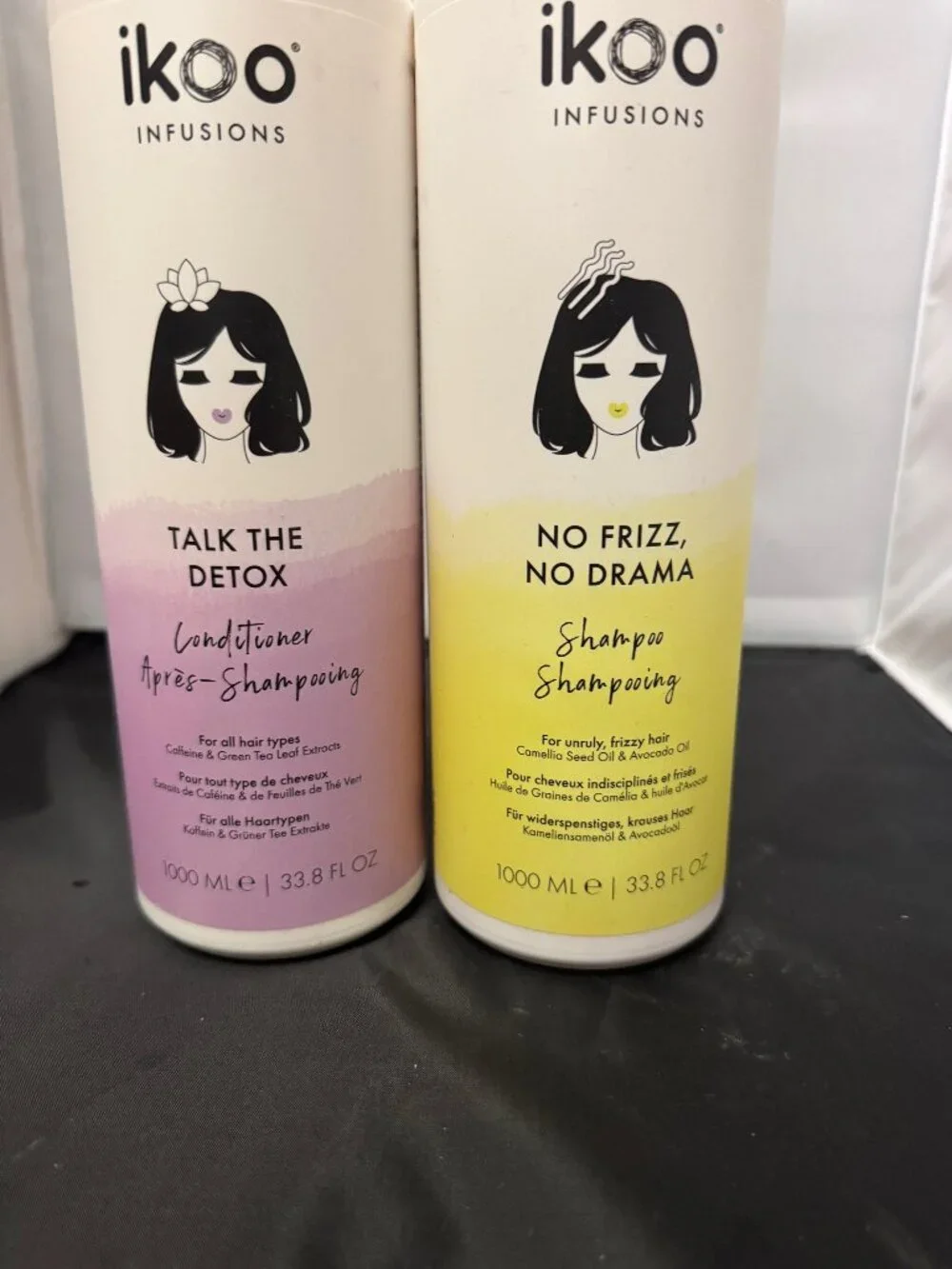 2 bottles - Detox Conditioner and No Friz No Drama Shampoo by Ikoo